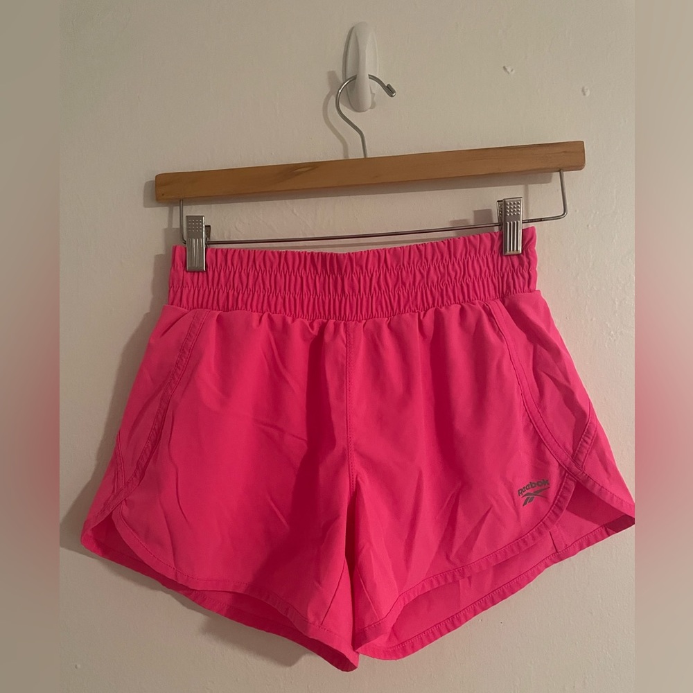 Reebok Womens Running Shorts Small Hot Pink Gym Active Athletic Workout Fit